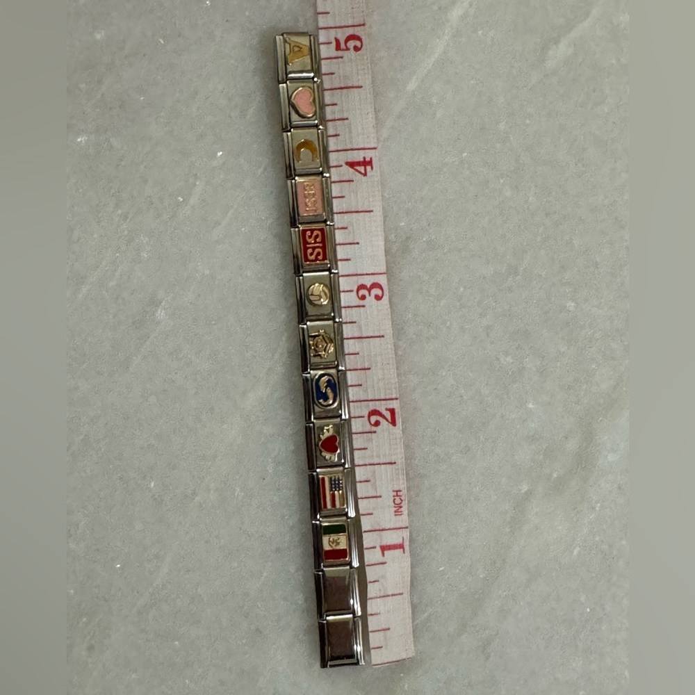 Italian stretch charm bracelet - Picture 5 of 7